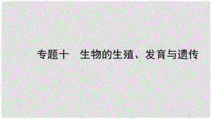 中考生物總復(fù)習(xí) 專題十 生物的生殖、發(fā)育與遺傳課件