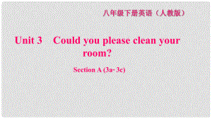 八年級(jí)英語(yǔ)下冊(cè) Unit 3 Could you please clean your room Section A(3a3c)習(xí)題課件 （新版）人教新目標(biāo)版