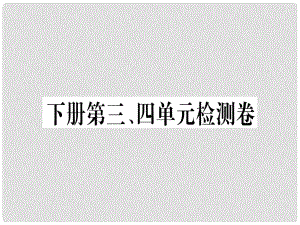 九年級(jí)語文下冊 第三、四單元檢測卷課件 新人教版