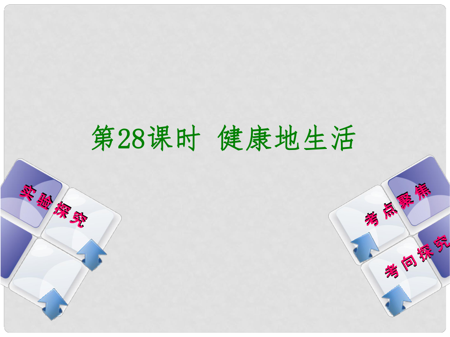 中考生物復(fù)習(xí)方案 主題十 健康地生活 第28課時(shí) 健康地生活課件_第1頁(yè)