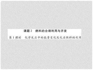 江西省九年級化學(xué)上冊 7.2 燃料的合理利用與開發(fā)作業(yè)課件 （新版）新人教版