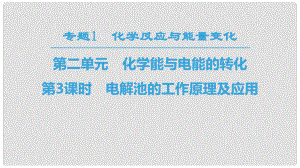 高中化學 專題1 化學反應與能量變化 第二單元 化學能與電能的轉(zhuǎn)化 第3課時 電解池的工作原理及應用課件 蘇教版選修4