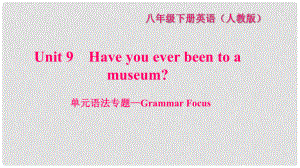 八年級(jí)英語(yǔ)下冊(cè) Unit 9 Have you ever been to a museum語(yǔ)法專題—Grammar Focus習(xí)題課件 （新版）人教新目標(biāo)版