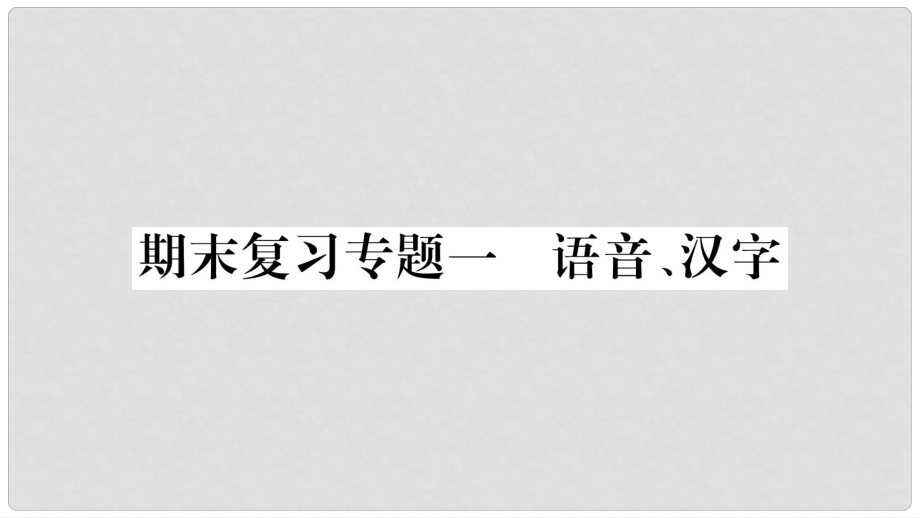 八年级语文下册 期末复习专题1 语言汉字课件 新人教版_第1页