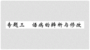 七年級(jí)語文上冊(cè) 期末專題復(fù)習(xí)三 語病的辨析與修改習(xí)題課件 新人教版