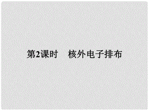 高中化學(xué) 課時2 核外電子排布課件 魯科版必修2