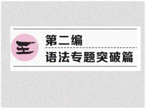 中考英語(yǔ)特訓(xùn)復(fù)習(xí) 第2編 語(yǔ)法專題突破篇 專題1 名詞課件