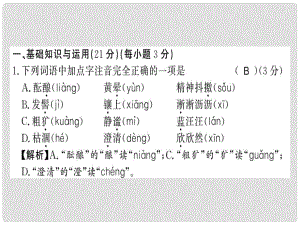 七年級(jí)語(yǔ)文上冊(cè) 第一單元習(xí)題課件 新人教版2