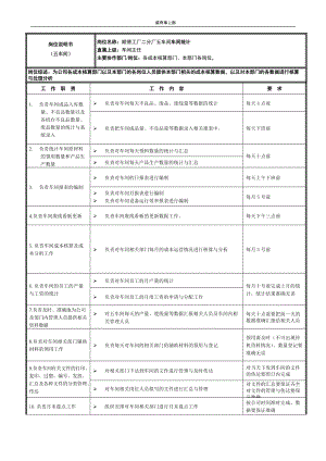 《崗位職責(zé)說(shuō)明書(shū)》車(chē)間統(tǒng)計(jì)