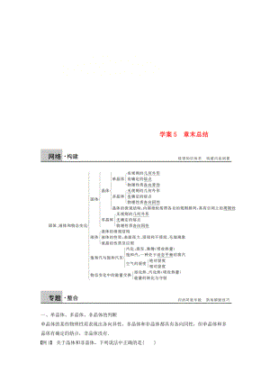 高中物理 第九章 固體、液體和物態(tài)變化 課時(shí)5 章末總結(jié)學(xué)案 新人教版選修33