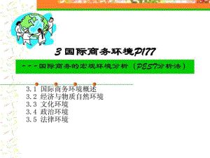 3 國際商務(wù)環(huán)境