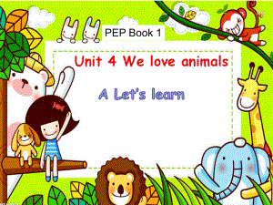 三年级上册英语课件U4 We Love AnimalsA Talk人教PEP (共18张PPT)教学文档