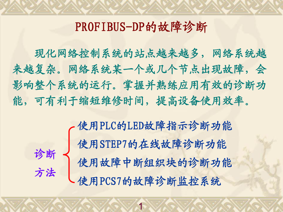 PROFIBUSDP的故障诊断方法_第1页