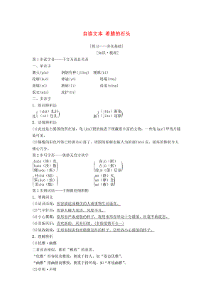 高中語文 第4單元 文明的蹤跡 自讀文本 古希臘的石頭教師用書 魯人版必修3