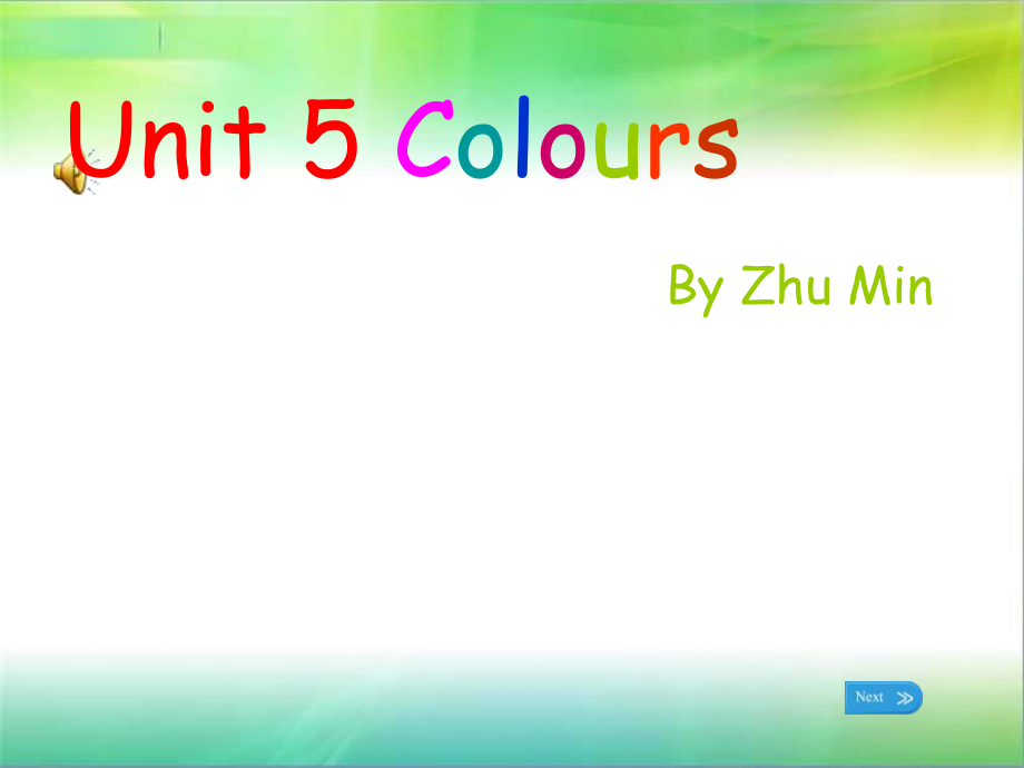 一年级上册英语课件Unit6 Colours2人教新起点教学文档_第1页