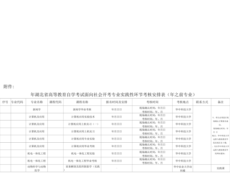 2019年湖北省高等教育自學(xué)考試面向社會開考_第1頁