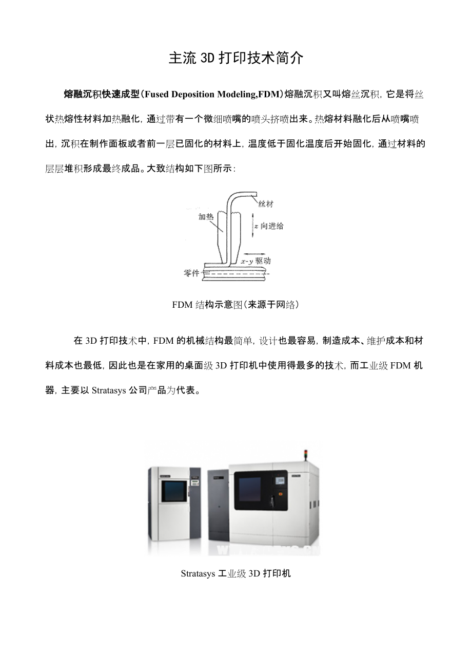 主流3D打印技術(shù)簡介_第1頁