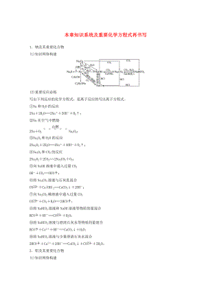 高考化學(xué)一輪綜合復(fù)習(xí) 第三章 金屬及其化合物 本章知識(shí)系統(tǒng)及重要化學(xué)方程式再書(shū)寫(xiě)練習(xí)