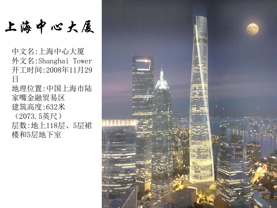 上海中心大厦ppt介绍_第1页
