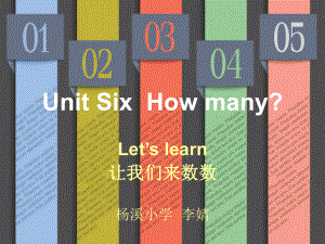 Unit6Howmany？Let‘slearn