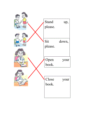 一年級英語連線題(總4頁)