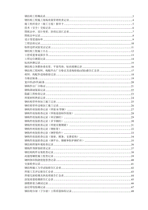 某单层钢结构厂房工程施工技术及质量验收资料