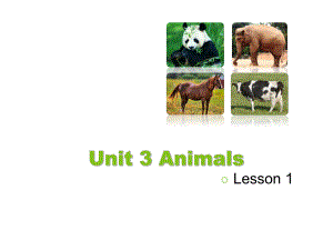 五年級上冊英語課件Unit 3 AnimalsLesson 1人教新起點 (共18張PPT)