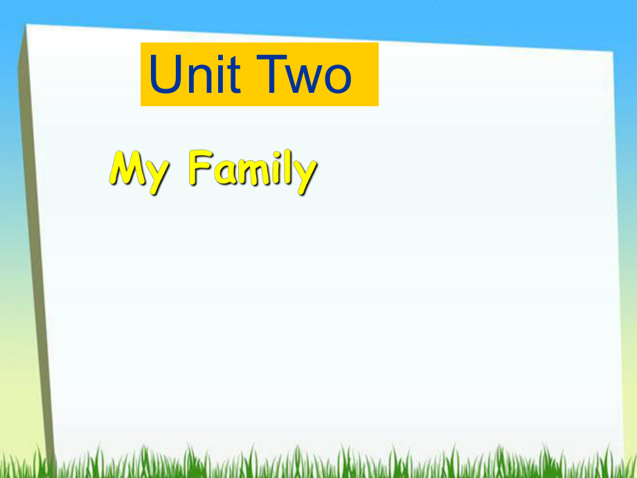 三年級(jí)下冊英語課件－Unit2 My Family 4｜陜旅版 (共21張PPT)_第1頁