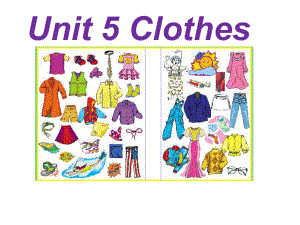 三年級上冊英語課件Unit 5 Clothes 3人教新起點