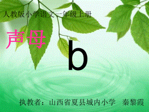 一年级上册语文课件 汉语拼音3b p m f人教部编版 (共13张PPT)
