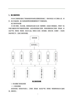 施工組織機(jī)構(gòu)