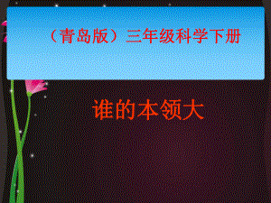 三年級(jí)下冊(cè)科學(xué)課件 誰(shuí)的本領(lǐng)大青島版六年制三起 (共9張PPT)