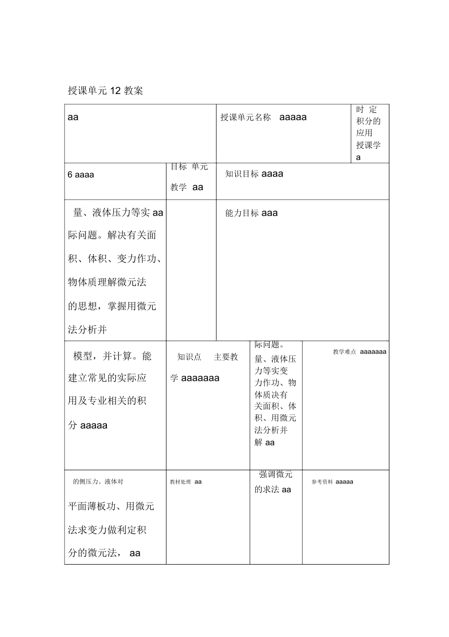 高等数学定积分的应用_第1页