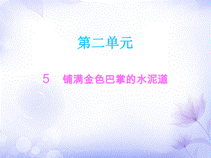 三年級上冊語文課件－5鋪滿金色巴掌的水泥道∣人教部編版 (共13張PPT)教學文檔