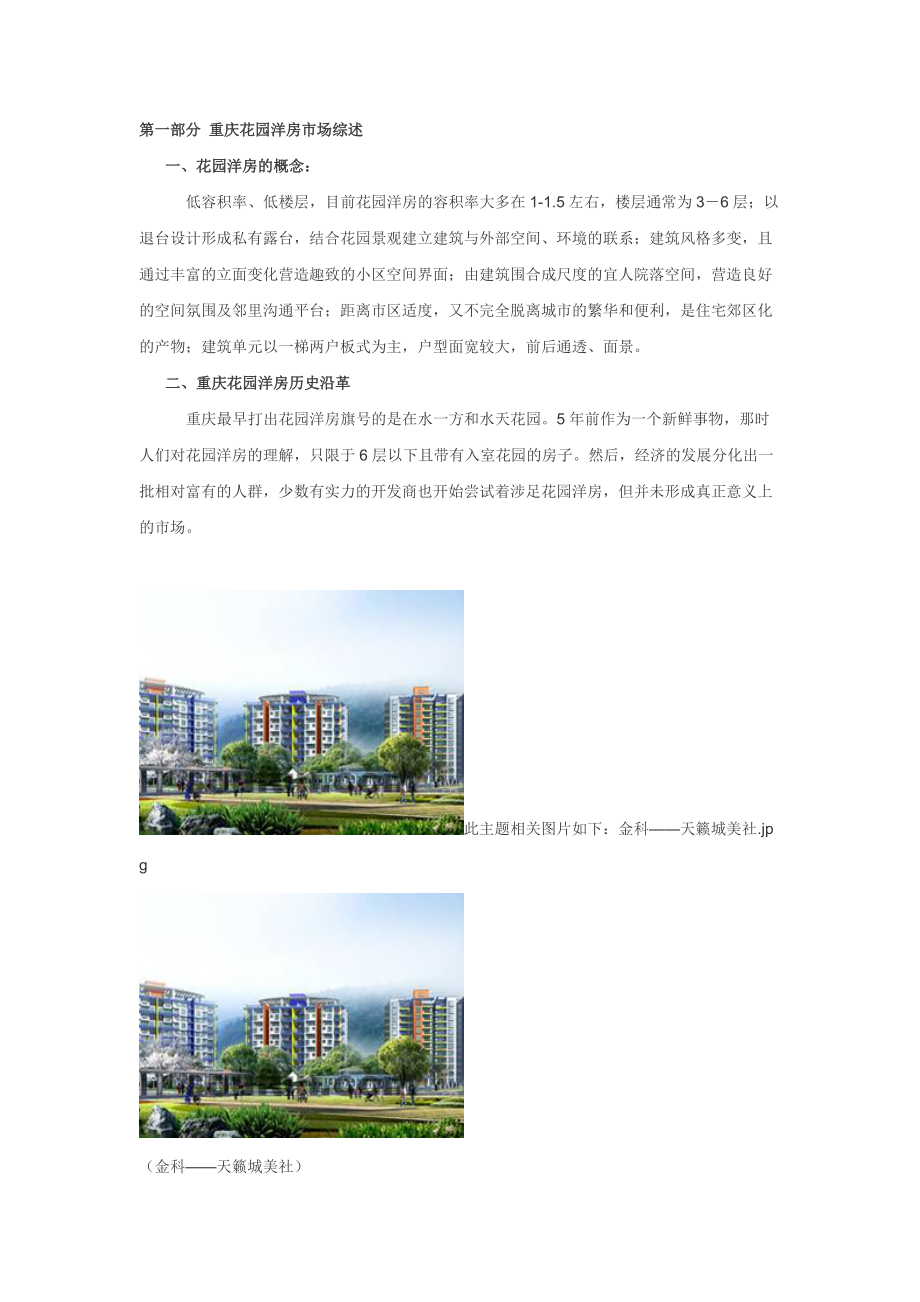 重庆花园洋房研究报告_第1页