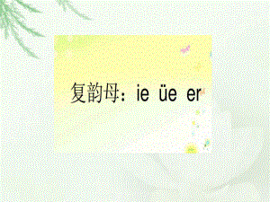 一年級(jí)上冊(cè)語(yǔ)文課件ie ueer人教新課標(biāo)