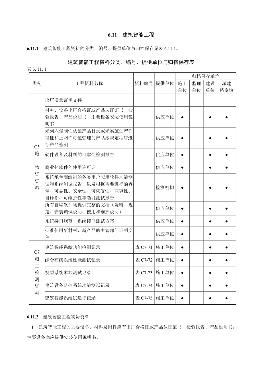 《黑龙江省建筑工程资料管理标准》建筑智能工程_第1页