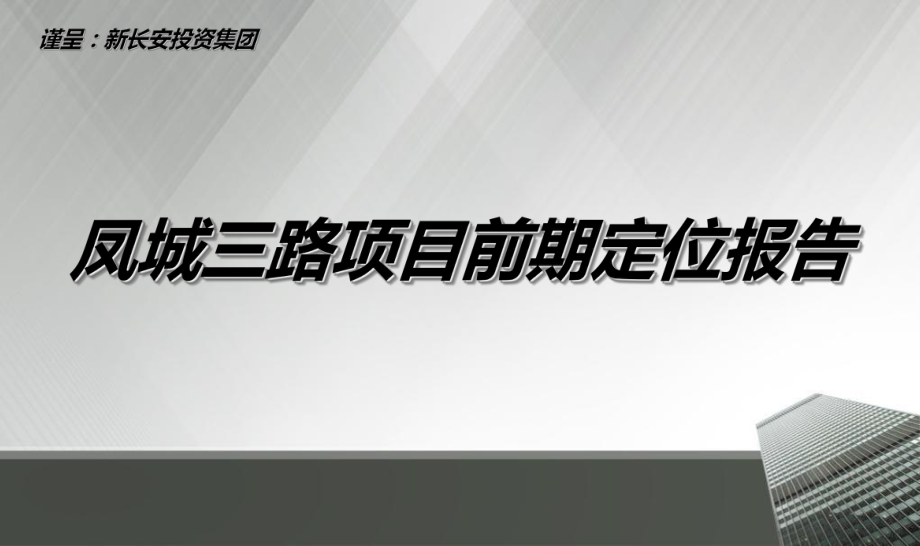 西安新长安集团凤城三路项目定位报告141p_第1页