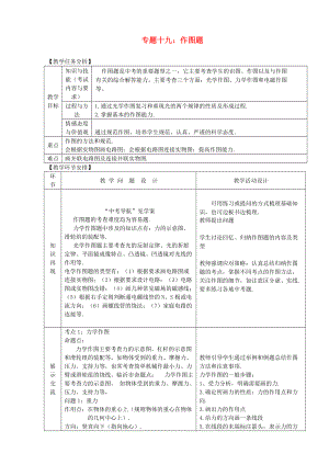 山東省郯城縣中考物理 專題十九 作圖題復(fù)習(xí)教案