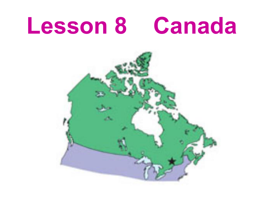 五年級上冊英語課件Lesson 8 Canada冀教版_第1頁