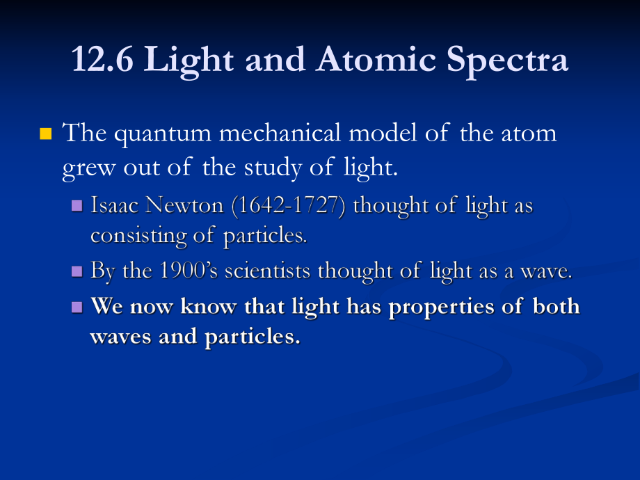 126 Lght and Atomic Spectra126的光与原子光谱_第1页