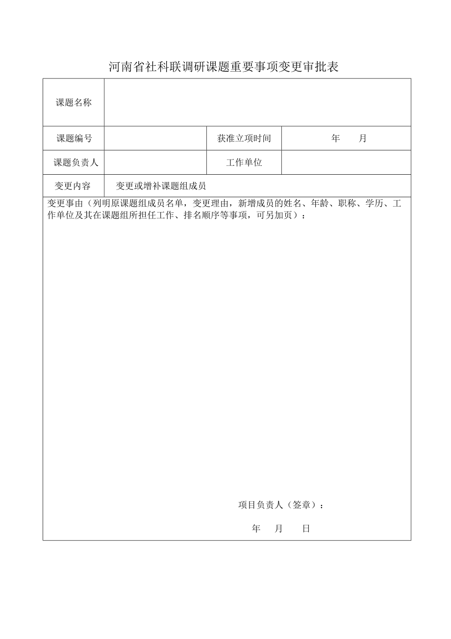 690河南省社科联调研课题重要事项变更审批表_第1页