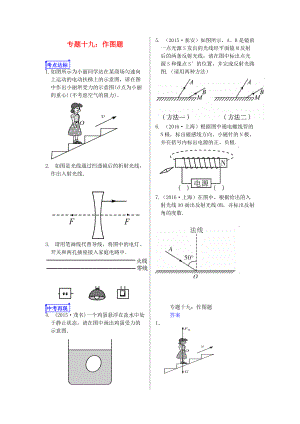 山東省郯城縣中考物理 專題十九 作圖題復(fù)習(xí)當(dāng)堂達(dá)標(biāo)題