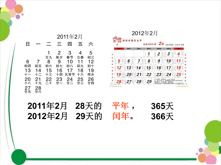 判斷平年和閏年的方法new