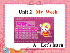 人教PEP版英語五年級上冊Unit 2My weekA let’s learnppt課件1