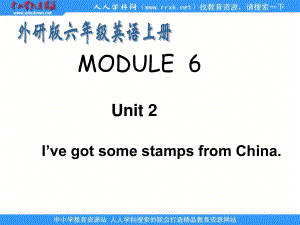 外研版英語六上MODULE 6Unit 2 I`ve got some stamps from Chinappt課件