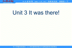 牛津蘇教六上Unit 3 It was there!ppt課件