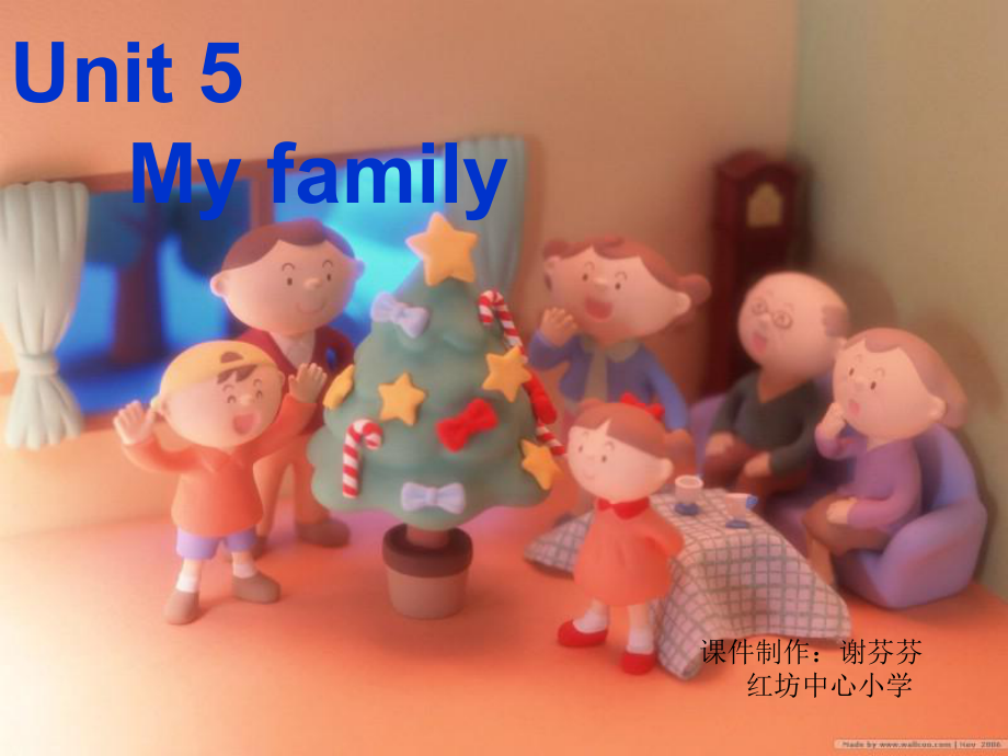 上海本地版英語三上Unit 5 My familyPPT課件1_第1頁