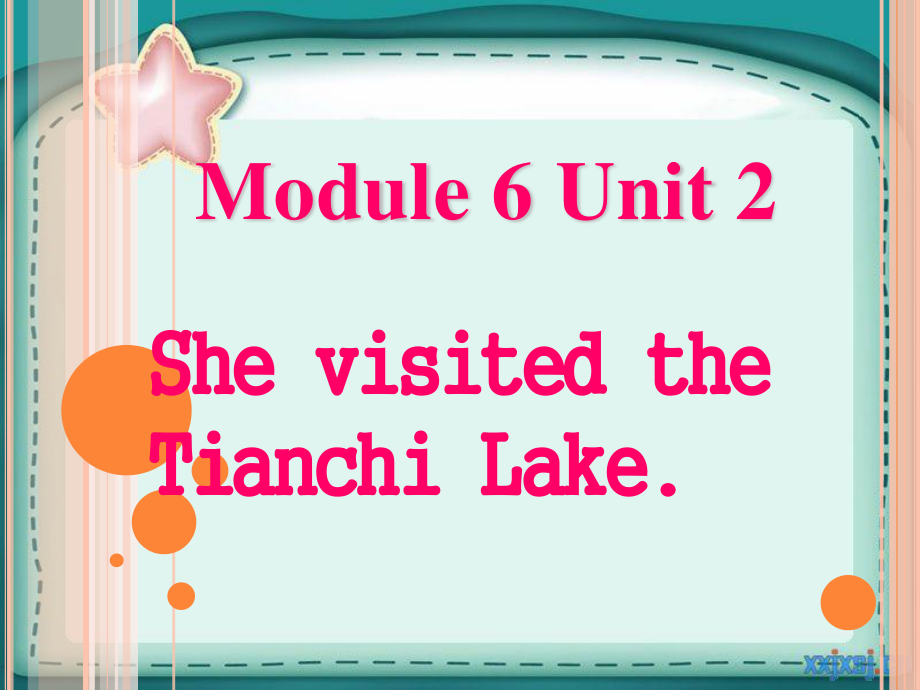 五M6U2ShevisitedtheTianchiLake_第1页