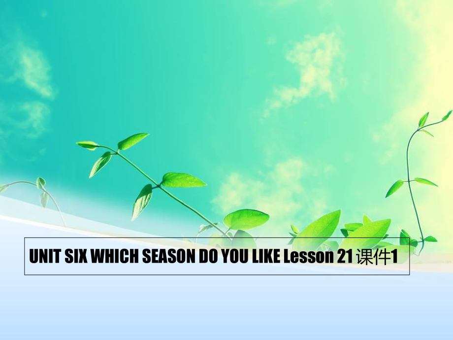 二年級(jí)下冊英語課件UNIT SIX WHICH SEASON DO YOU LIKE Lesson 21 北京課改版_第1頁